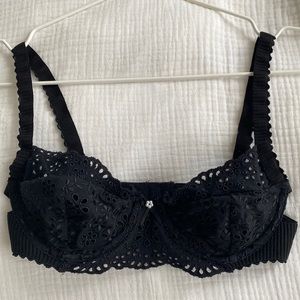 Love lemons bralette with flower eyelet lace detail